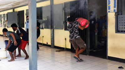 Pasca kebakaran Lapas Tangerang, Lapas Lowokwaru Lakukan Simulasi Kebakaran