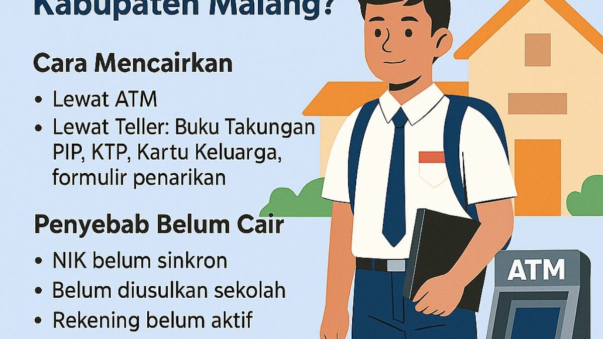 Cara Cairkan Dana PIP 2025 di Kabupaten Malang, Cek Syarat dan Lokasi Bank Penyalur