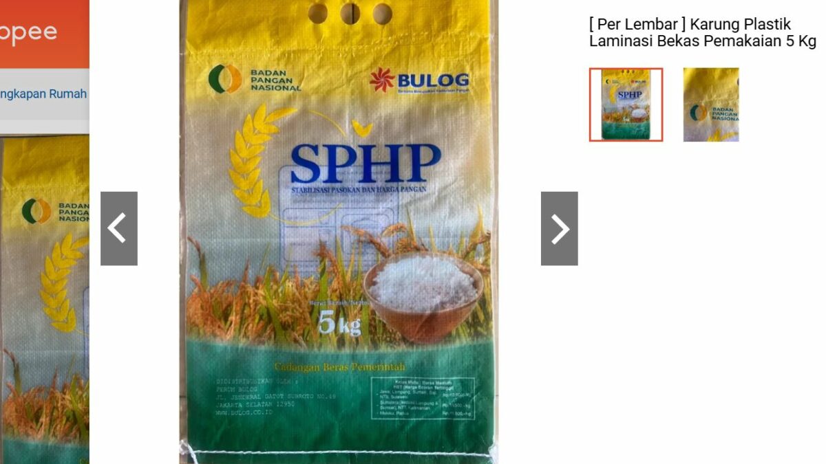 Terbongkar! 9 Ton Beras Oplosan Bermerek SPHP di Pekanbaru, Bulog Temukan Modus Karung Bekas Dijual Online