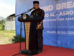Bupati Malang Hadiri Peletakan Batu Pertama Masjid Al Asroriyah di SMA Taruna Nusantara Malang, Harap Bawa Barokah dan Cetak Pemimpin Bangsa