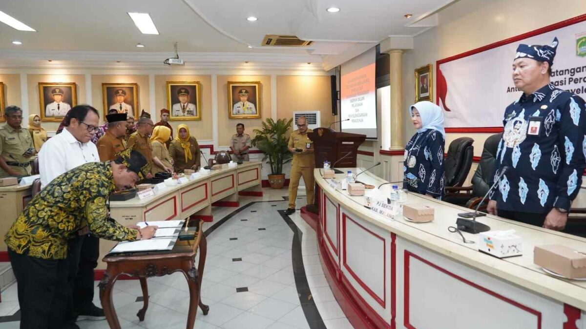 Perkuat Ekosistem Pendidikan, Pemkab Malang Lakukan Penandatanganan PKS Antar OPD Pendidikan