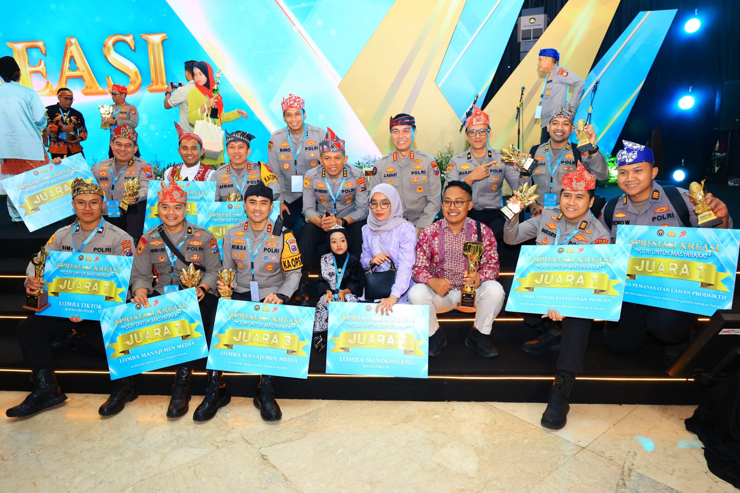 Borong Juara! Polda Jatim Bersinar di Awarding Day Apresiasi Kreasi Polri