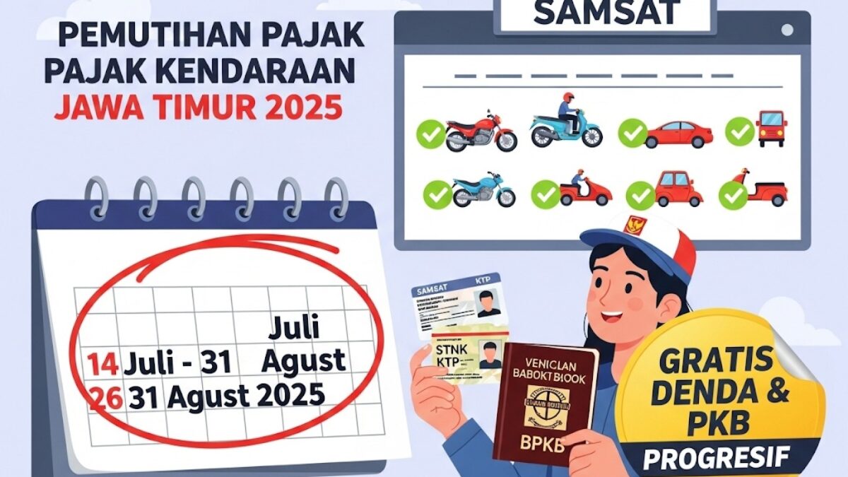Jangan Sampai Terlewat! Ini Jadwal & Syarat Pemutihan Pajak Kendaraan Bermotor Jatim 2025