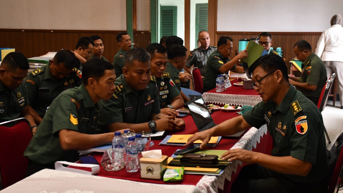 Kerja Tim Audit Itdam V/Brawijaya Datangi Korem 083/BDJ untuk Lakukan Audit Internal