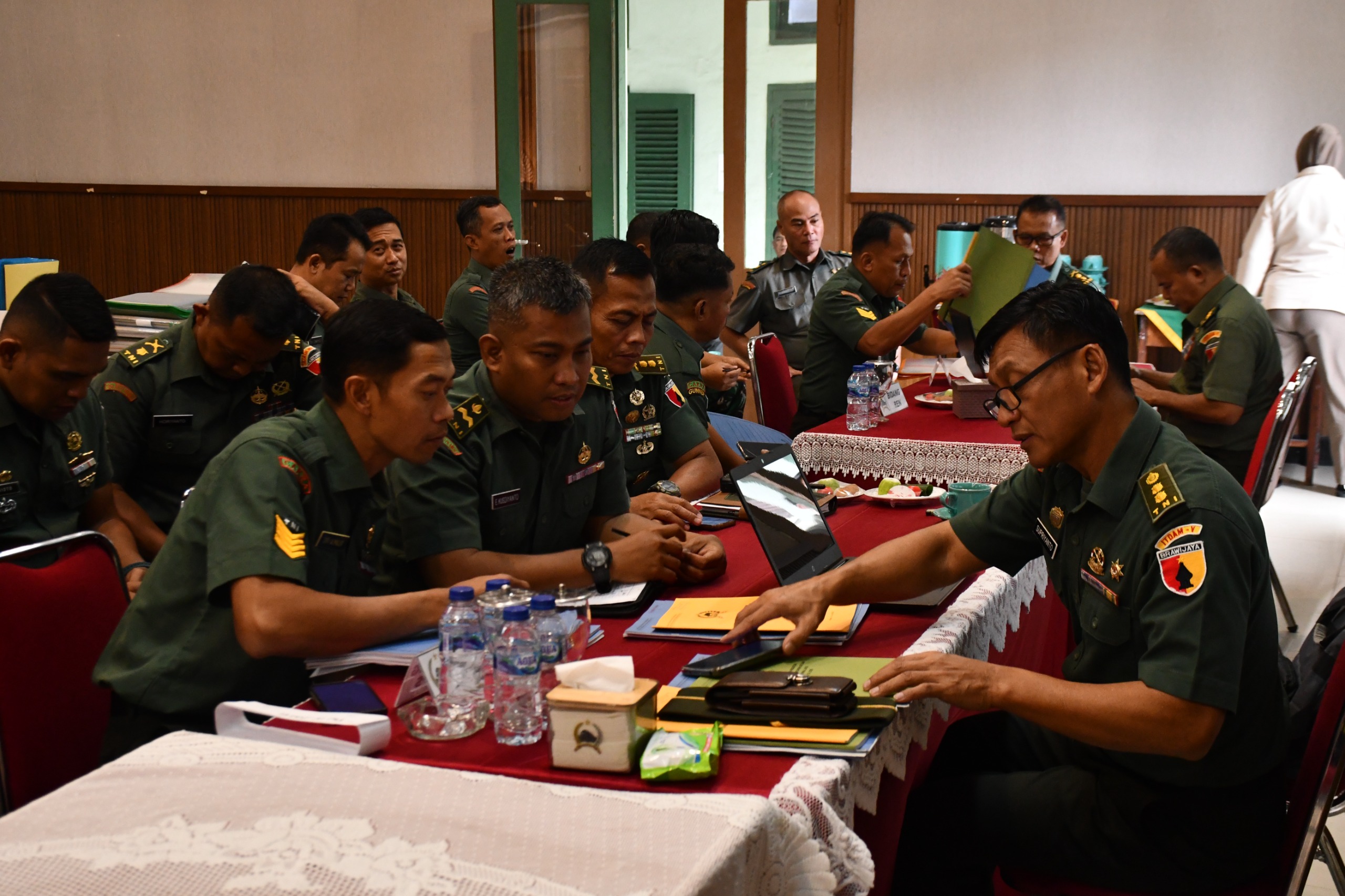 Kerja Tim Audit Itdam V/Brawijaya Datangi Korem 083/BDJ untuk Lakukan Audit Internal
