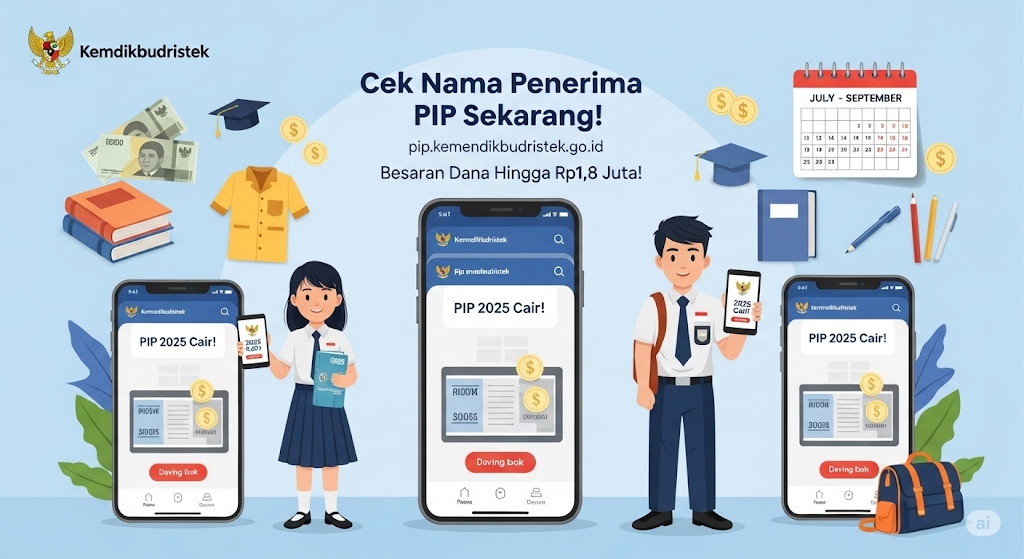 Resmi Cair! Cek Nama Penerima PIP 2025 di pip.kemendikdasmen.go.id, Ini Besaran dan Jadwal Terbarunya