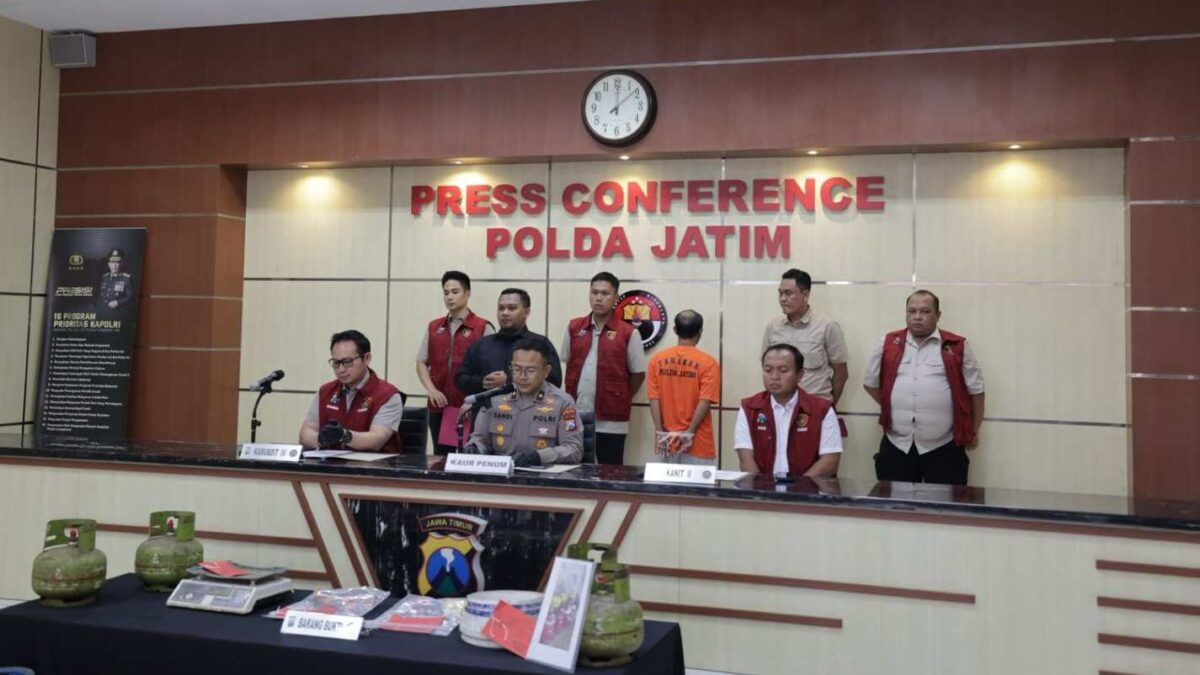 Polda Jatim Ungkap Penyalahgunaan LPG Subsidi di Malang, Tersangka Raup Untung Rp160 Juta Diamankan