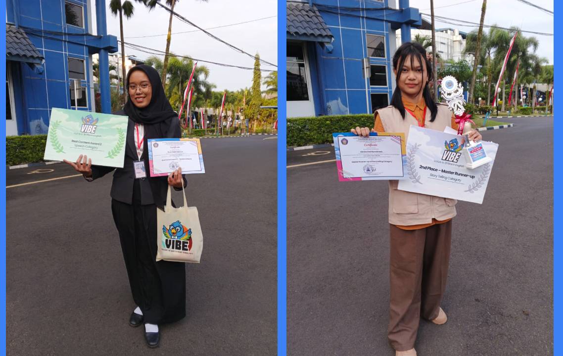 SMANDA Bersinar di Panggung Nasional: Dava dan Almira Harumkan Malang Lewat Lomba Voice in Brilliant English