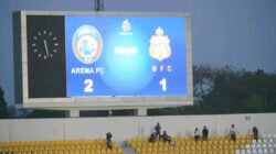 Disaksikan Belasan Ribu Penonton, Arema FC Bekuk Bhayangkara Presisi 2-1