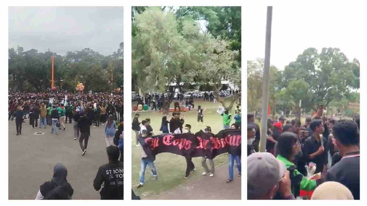 Ribuan Massa Gelar Aksi Solidaritas di Malang untuk Affan Kurniawan yang Tewas Terlindas Rantis Brimob