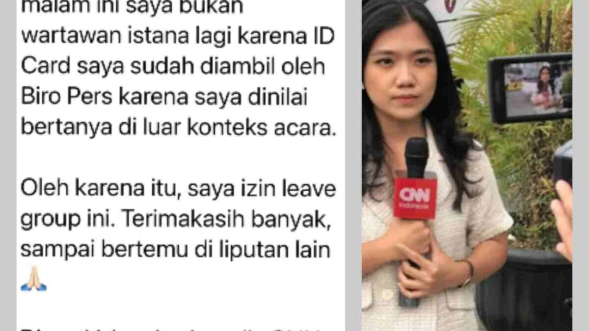 Pertanyaan soal MBG Berujung Pencabutan Kartu Pers CNN, Ancaman Serius Kebebasan Pers di Era Prabowo