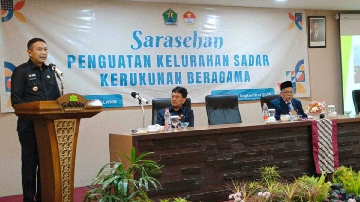 Sarasehan FKUB Malang 2025: Wali Kota Tegaskan Kota Damai, Kerukunan Antarumat Jadi Teladan Nasional