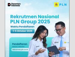 Resmi : Rekrutmen Nasional PLN 2025 Dibuka 1–5 Oktober, Cek Jurusan & Syaratnya