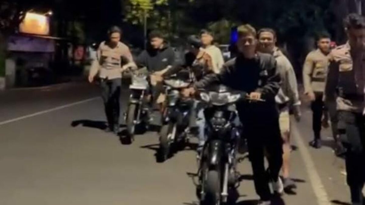 Polisi Amankan 14 Unit Motor Diduga Terlibat Bali di Kedungkandang Kota Malang