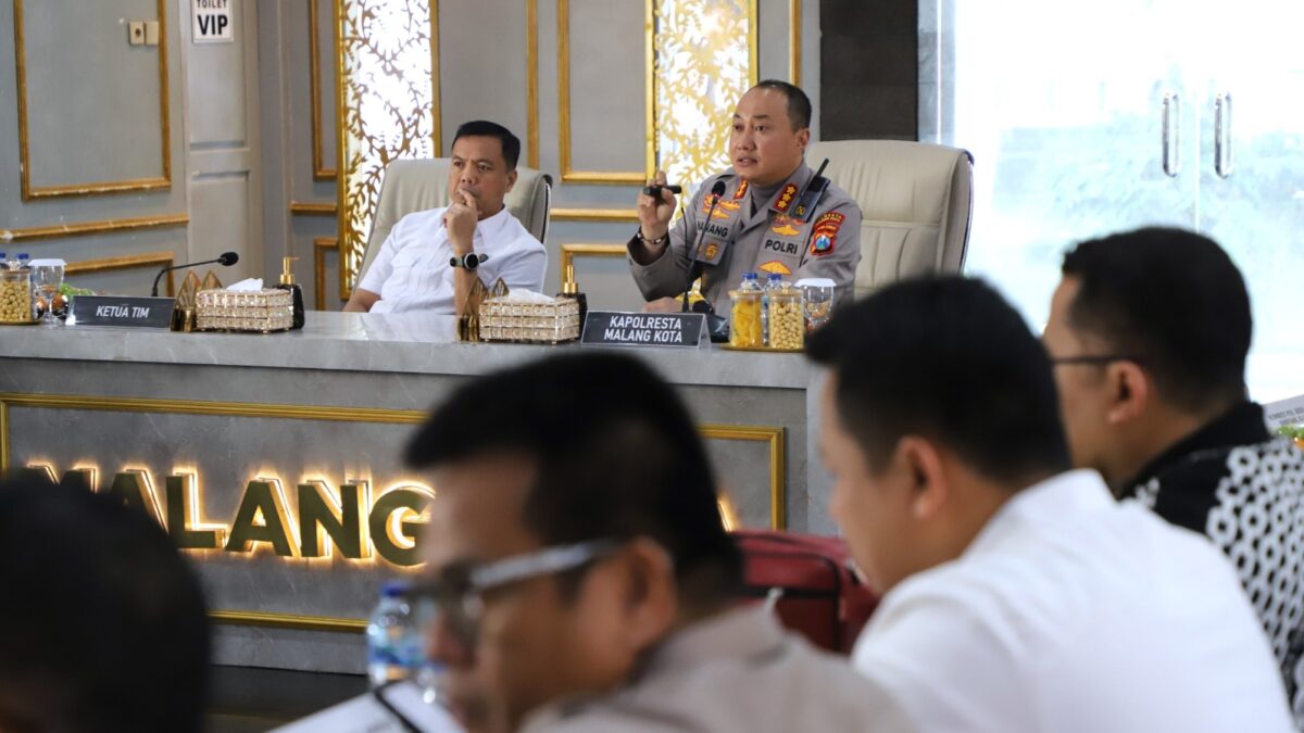 Mabes Polri Melaksanakan Assemen dan Evaluasi Penanganan Unras di Polresta Malang Kota