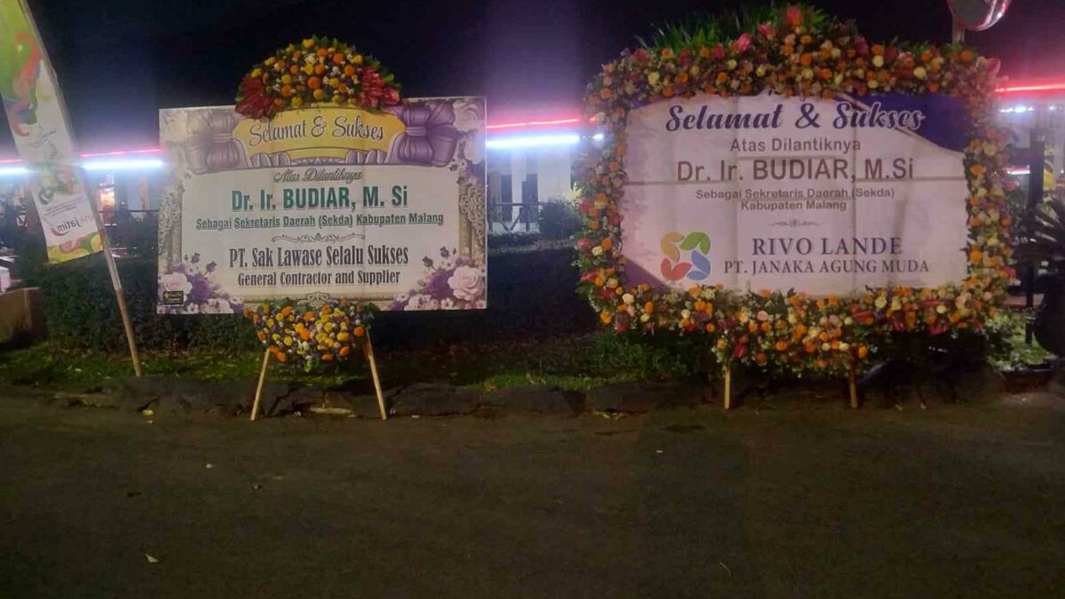 Ucapan Selamat Kontraktor di Pendopo Malang Picu Tudingan Pengkondisian Sekda