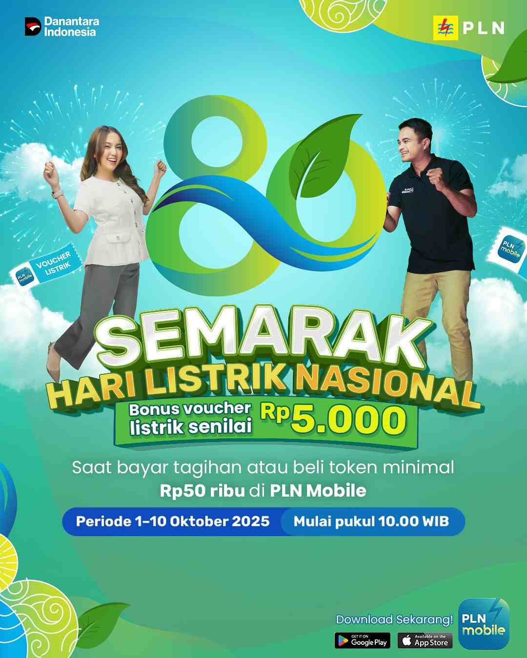 Kuota Terbatas! Klaim Voucher Listrik Rp 5.000 PLN Mobile Sebelum Habis