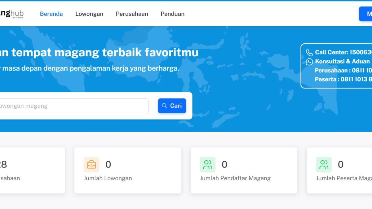 Kemnaker Luncurkan Magang Hub 2025, Fresh Graduate Bisa Daftar di maganghub.kemnaker.go.id
