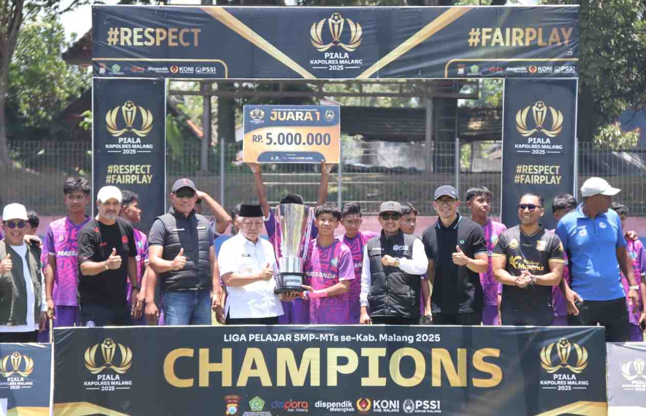 Final Piala Kapolres Malang 2025: MTSN 2 Turen Juara, Arema FC Pantau Bakat Muda