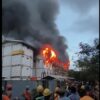 Kebakaran Hanguskan Hunian Pekerja Konstruksi IKN, Belasan Armada Damkar Dikerahkan