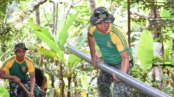 TNI Bangun Jalur Air Bersih di Malang, Warga Lebakharjo Kini Tak Lagi Kesulitan Air