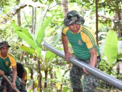 TNI Bangun Jalur Air Bersih di Malang, Warga Lebakharjo Kini Tak Lagi Kesulitan Air