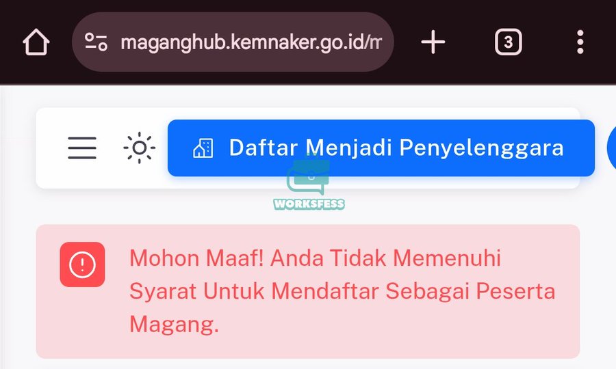 Gagal Daftar Magang Nasional 2025, Ini Penjelasan dan Solusi dari Kemenaker