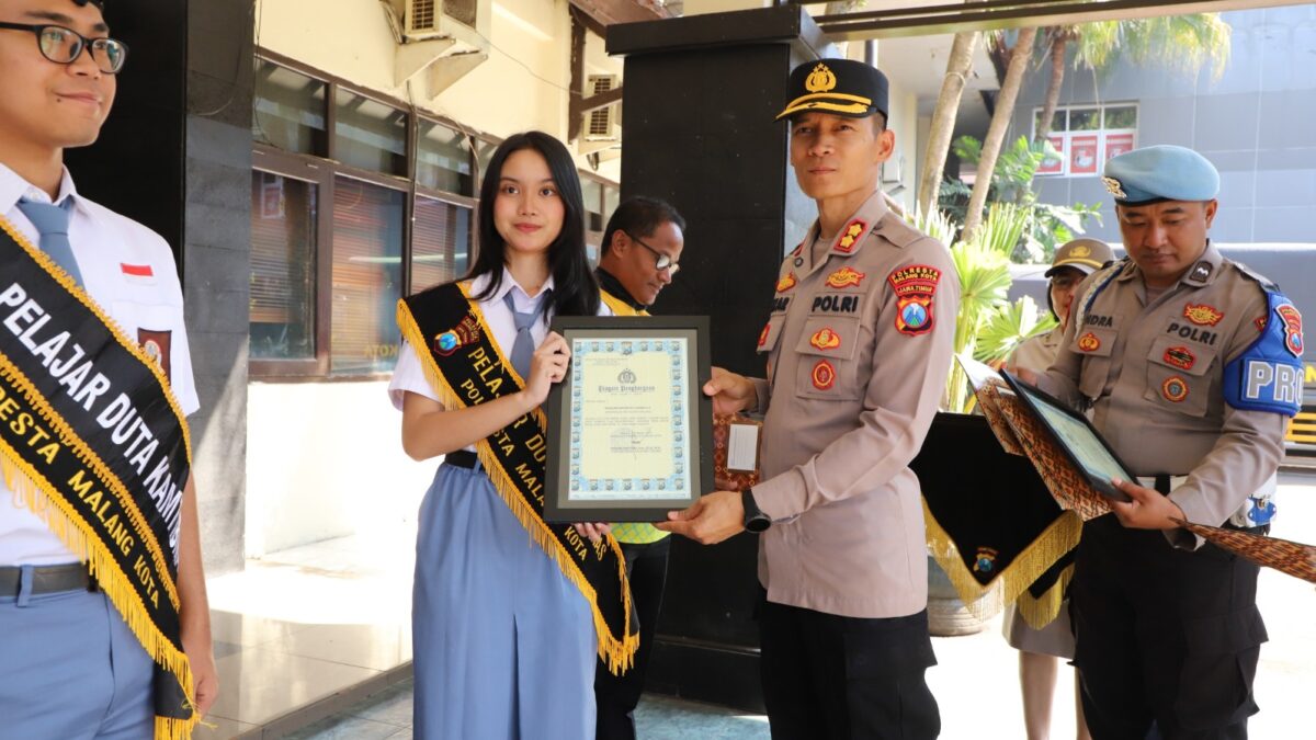 Polresta Malang Kota Apresiasi dan Penghargaan kepada Elemen Masyarakat Berprestasi
