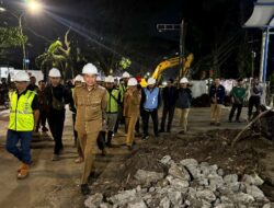 Tinjau Proyek Drainase Soetta Walikota Harapkan Ketepatan Dalam Waktu Pelaksanaan Pengerjaan