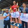 Turnamen Bola Voli Antar Satuan HUT ke-79 Pomau, Danlanud Abd Saleh Serahkan Tropi Juara
