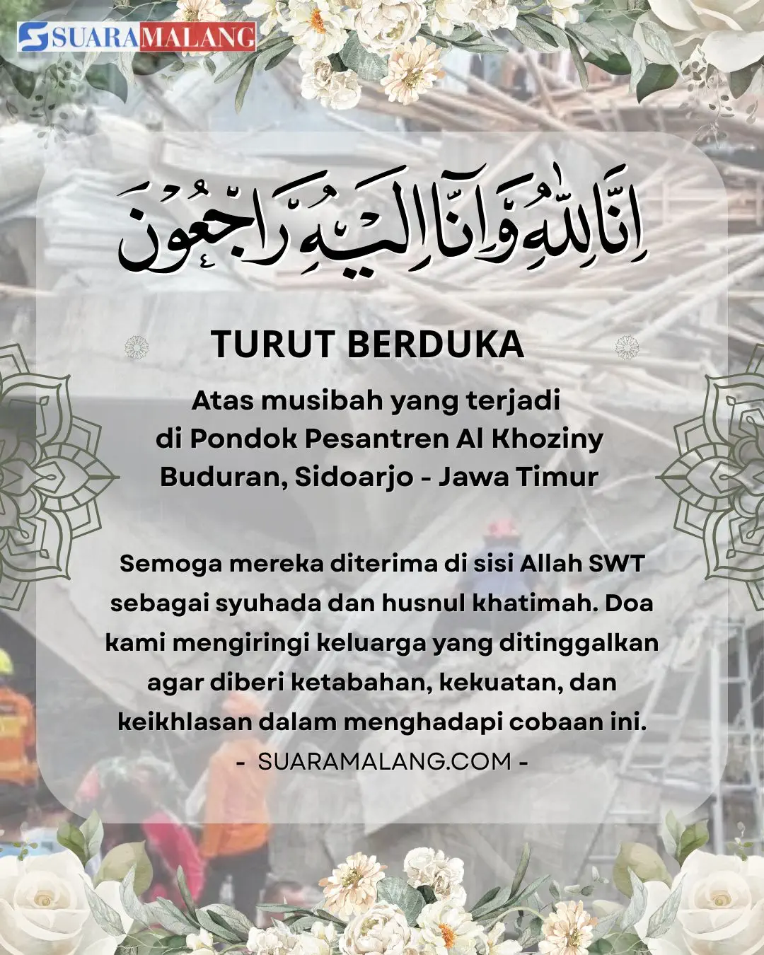 Hikmah dan Doa untuk Para Santri Ponpes Sidoarjo: Syahid dan Husnul Khatimah