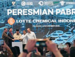 Prabowo Resmikan Pabrik Petrokimia Raksasa Lotte: Investasi Rp62 Triliun Siap Genjot Hilirisasi Nasional