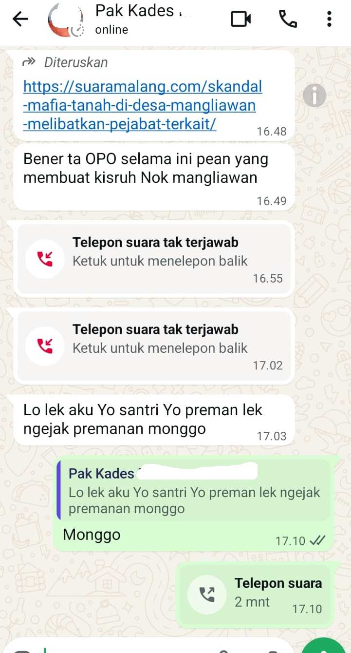 Dugaan Mafia Tanah Mangliawan Mencuat: Perangkat Desa Diduga Terlibat, Wartawan Diancam Dugaan Mafia Tanah Mangliawan Mencuat: Perangkat Desa Diduga Terlibat, Wartawan Diancam