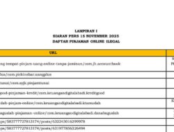 Daftar Pinjol Ilegal 15 November 2025 Dirilis OJK, Satgas Pasti Ungkap Modus Penipuan Baru
