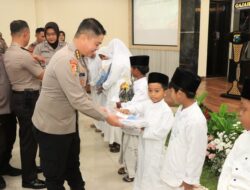 Serdik Sespimma Polri Angkatan 74 Gelar Bakti Sosial dan Santunan Anak Yatim di Polres Malang