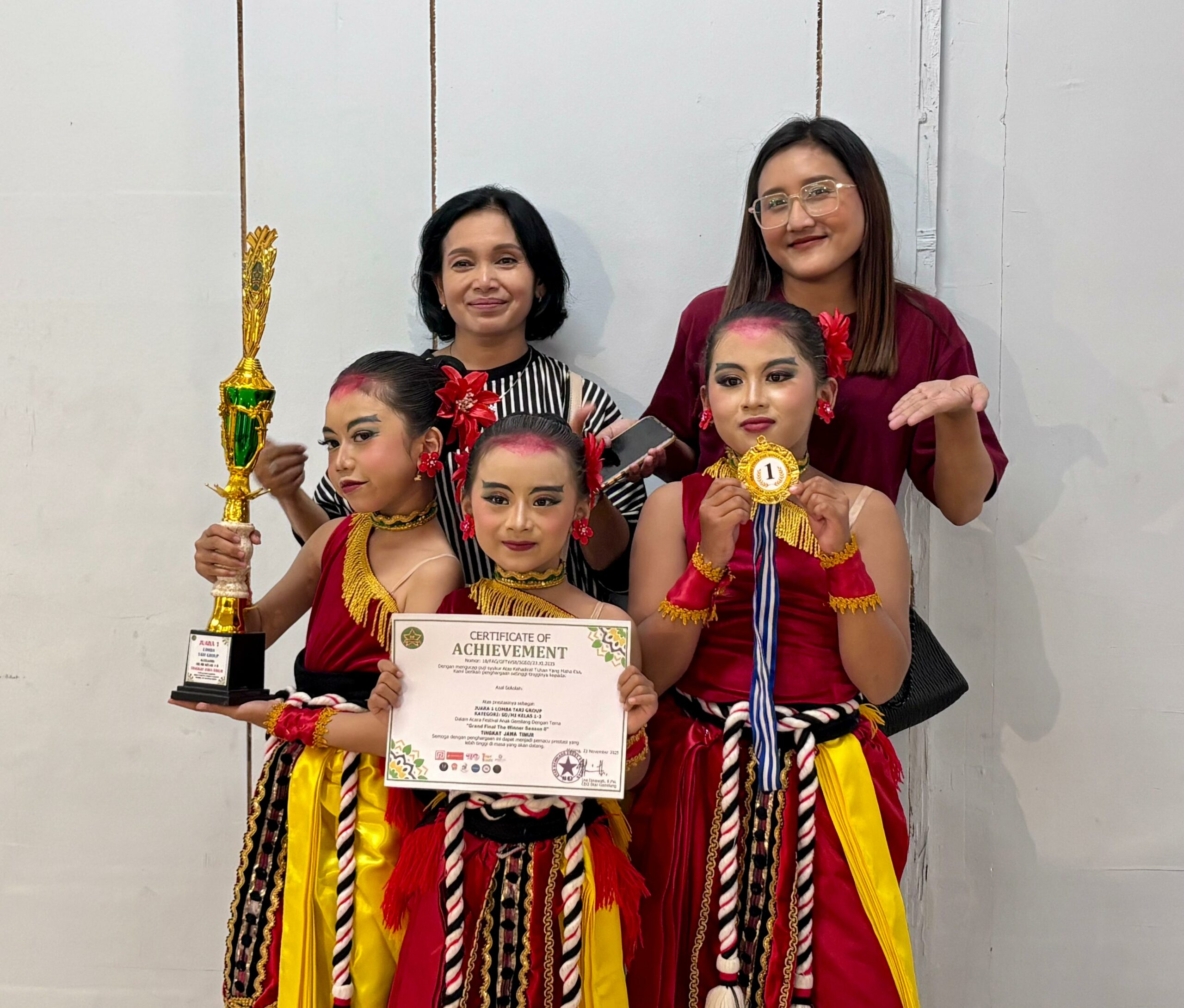 Tari Ganongan Antarkan Sanggar Tari Lenggang Dara Menjuarai Grand Final The Winner Season 8 Tingkat Jawa Timur   