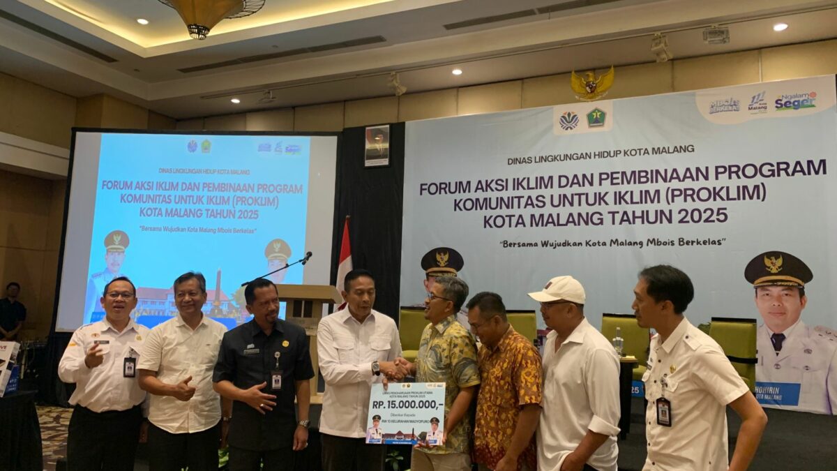 Lima RW Kota Malang Raih Penghargaan PROKLIM 2025, Kelurahan Arjosari Melaju ke Tingkat Nasional
