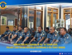 Jelang HUT Armada RI Ke-80 Tahun 2025, Prajurit Lanal Malang Gelar Do’a Bersama Di Dua Tempat Berbeda