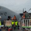 Bantuan Presiden dalam Penanganan Darurat Cuaca Ekstrem Tiba di Bandara Internasional Minangkabau
