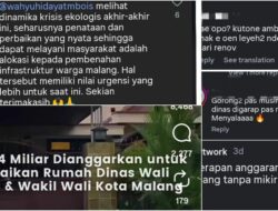 Anggaran Renovasi Rumdin Mencapai Rp 2,4 M, Wali Kota dan Wawali Malang Dihujat Netizen