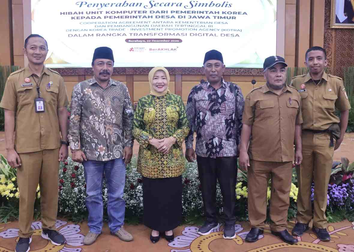 Pemrov Jatim Terima 7.721 PC Hibah Korea untuk Digitalisasi Pemerintahan Desa