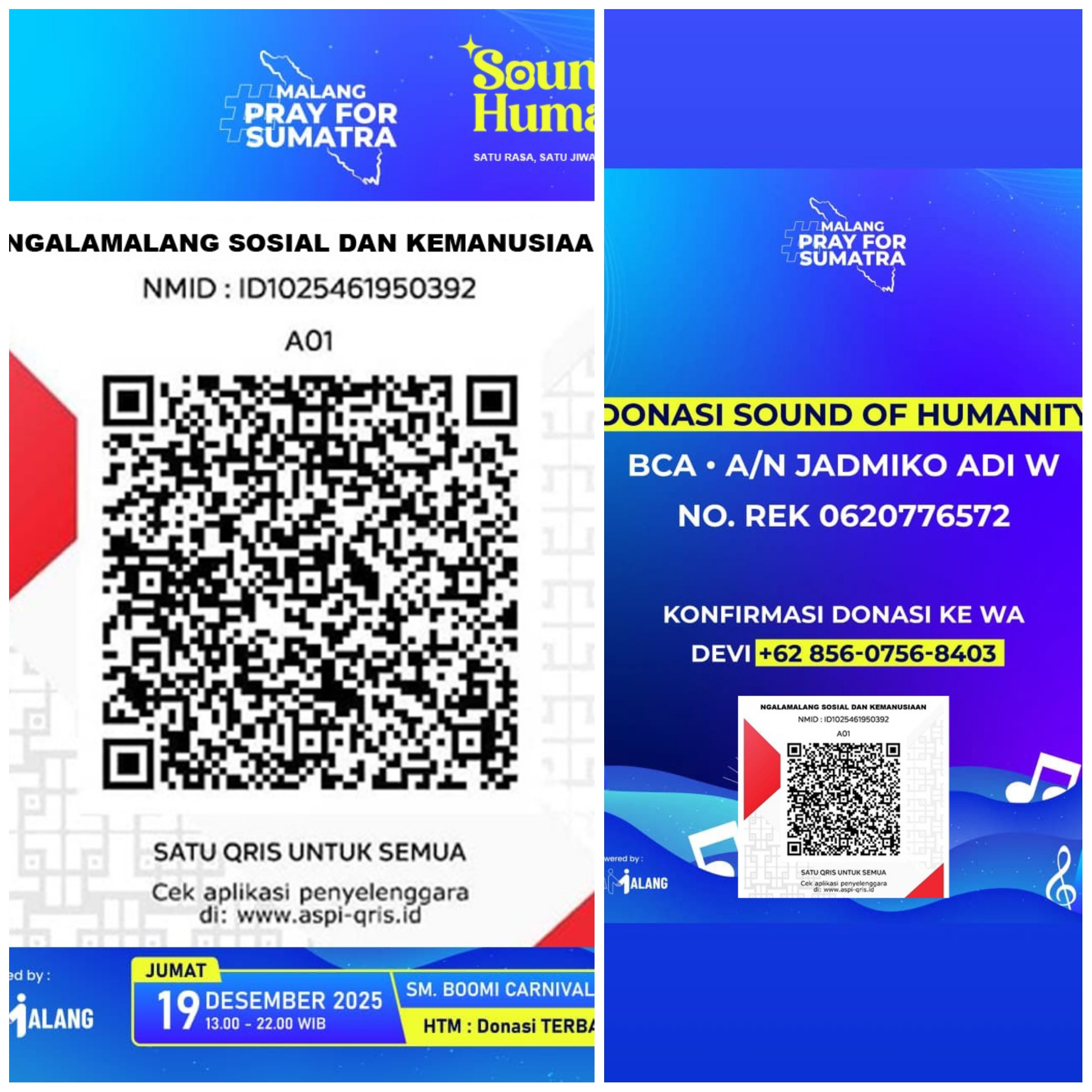 Solidaritas Arek Malang Menggema untuk Sumatra, NGALAMALANG Buka Donasi Digital Solidaritas Arek Malang Menggema untuk Sumatra, NGALAMALANG Buka Donasi Digital