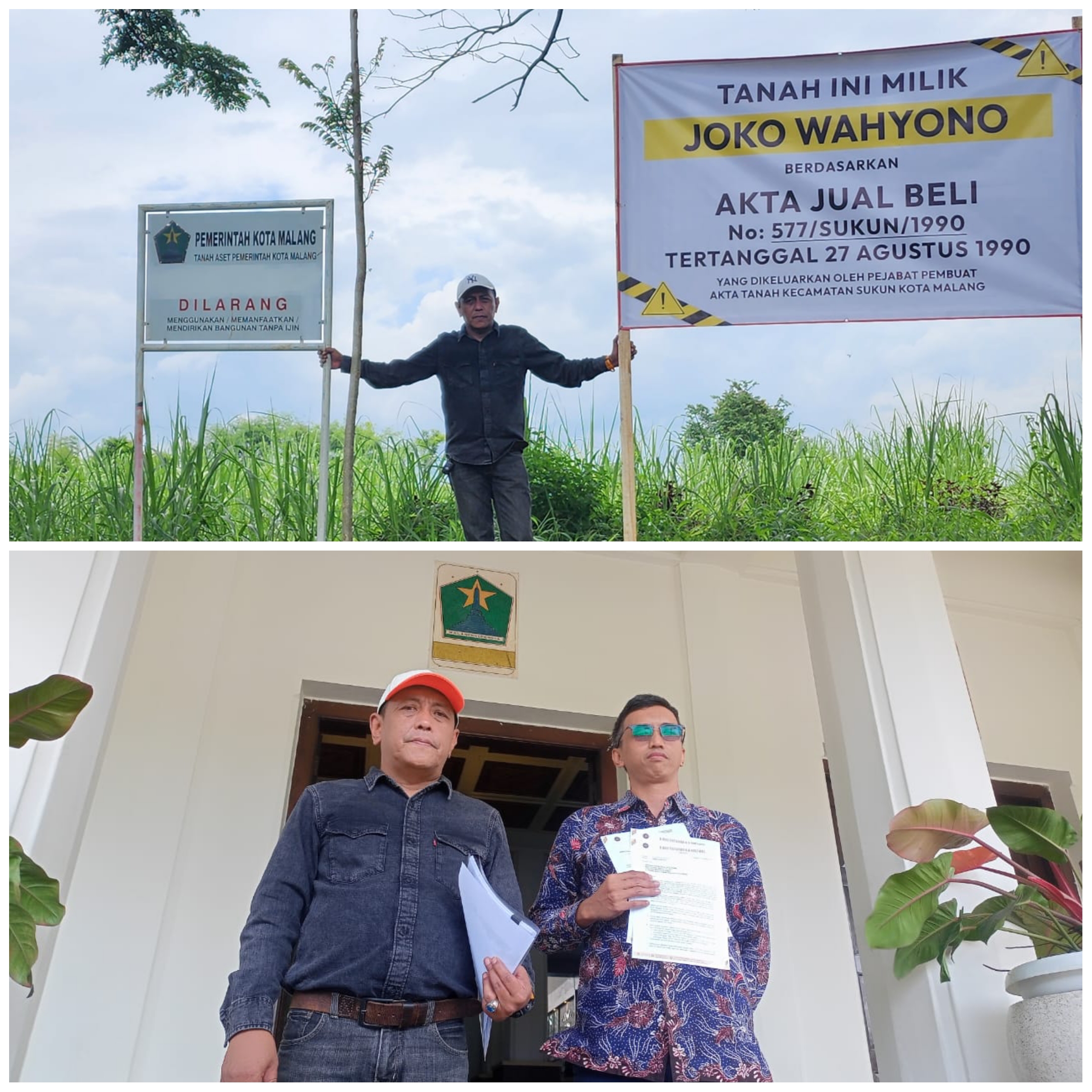 Serobot Tanah Warga di Supiturang, Pemkot Malang di Somasi Pemilik Tanah Serobot Tanah Warga di Supiturang, Pemkot Malang di Somasi Pemilik Tanah