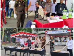 Kejaksaan Negeri Kabupaten Malang Musnahkan Barang Bukti Dari 64 Perkara