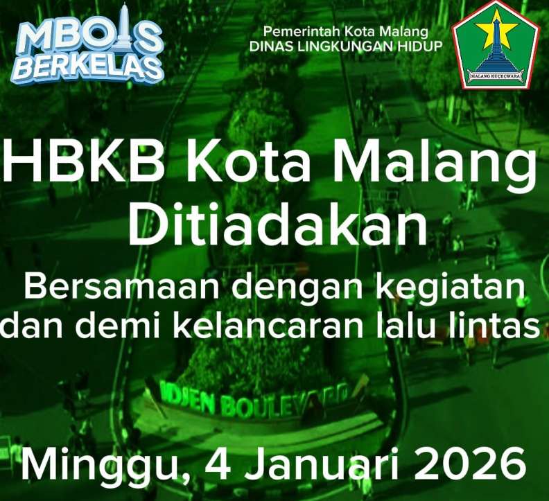 Libur Sementara, CFD Jalan Ijen Malang Kembali Digelar 11 Januari 2026 Libur Sementara, CFD Jalan Ijen Malang Kembali Digelar 11 Januari 2026