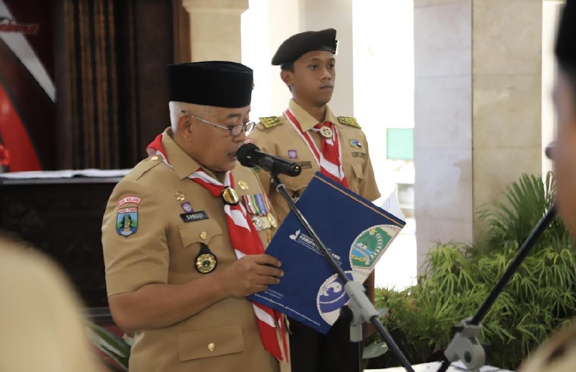 Bupati Malang Lantik Pengurus Kwarcab Pramuka 2025–2030, Tekankan Peran Strategis Pembinaan Generasi Muda