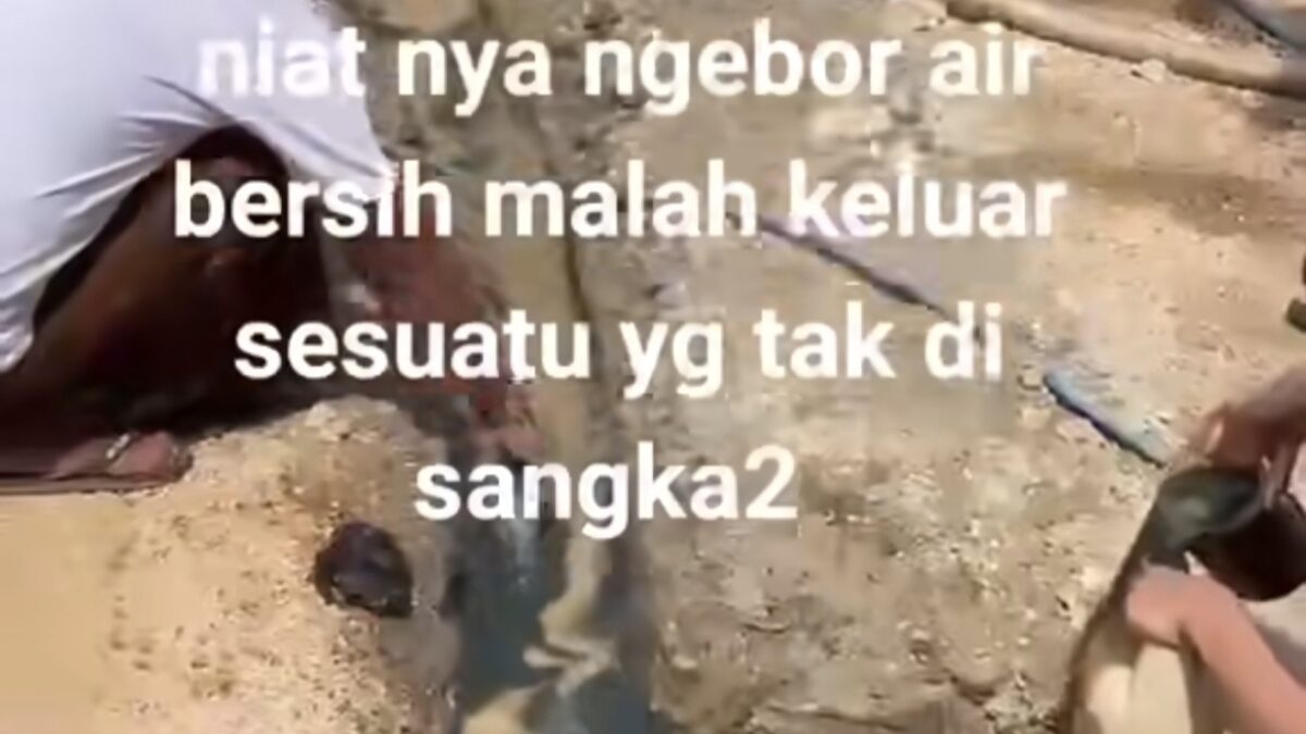 Sumur Bor Warga Bangkalan Semburkan Cairan Mirip Minyak, Ternyata Ini