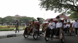 Bantuan 200 Becak Listrik Resmi Mengaspal di Malang