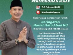Jadwal dan Lokasi Harlah 1 Abad NU di Kota Malang, Stadion Gajayana Siap Tampung Ribuan Jemaah