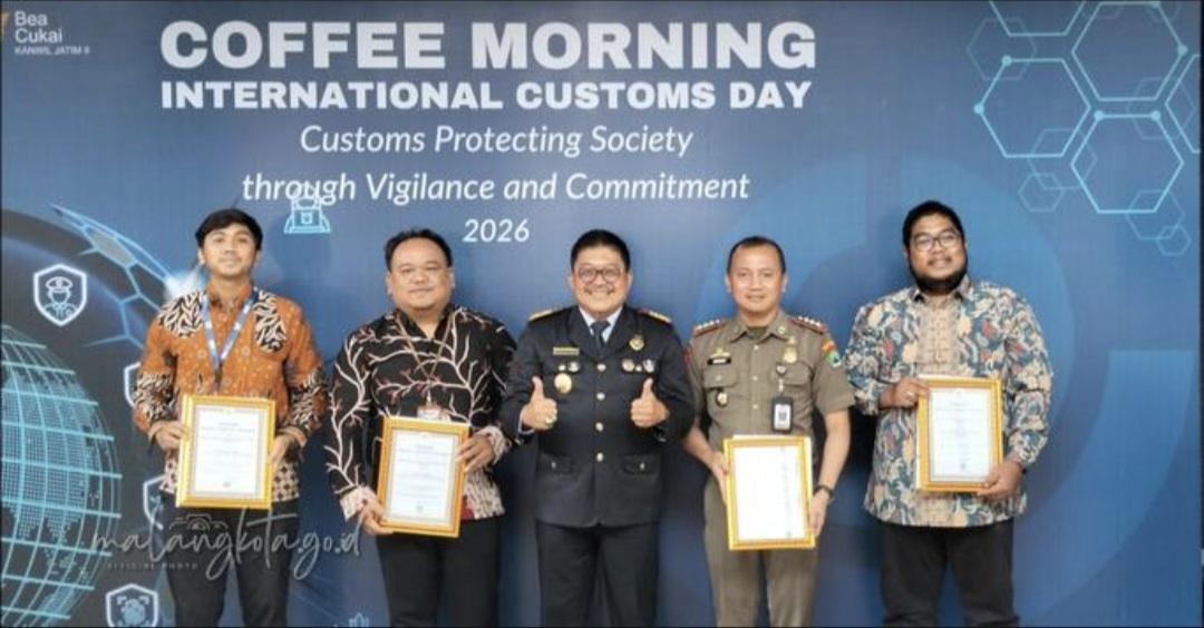 Satpol PP Kota Malang Raih Penghargaan dari Bea Cukai, Efektif Berantas Rokok Ilegal